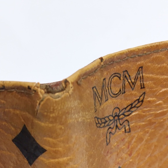 MCM vintage cognac visetos bifold wallet - Picture 4 of 9